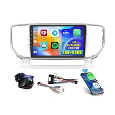 Hikity Android Car Stereo for 2016-2018 Kia Sportage KX5 Radio 2+64GB 9 Inch ...