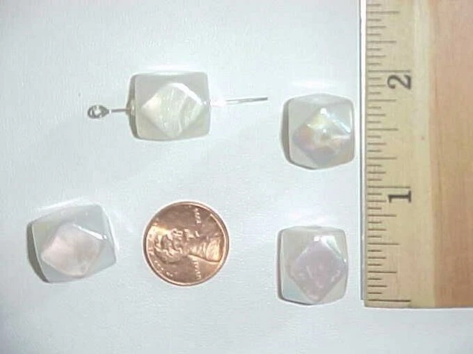 12 TETRADECÁGONO ACRÍLICO AB PERLA ITALIANA VINTAGE FACETADO 16mm. CUENTAS L841 Foto 2 de 2