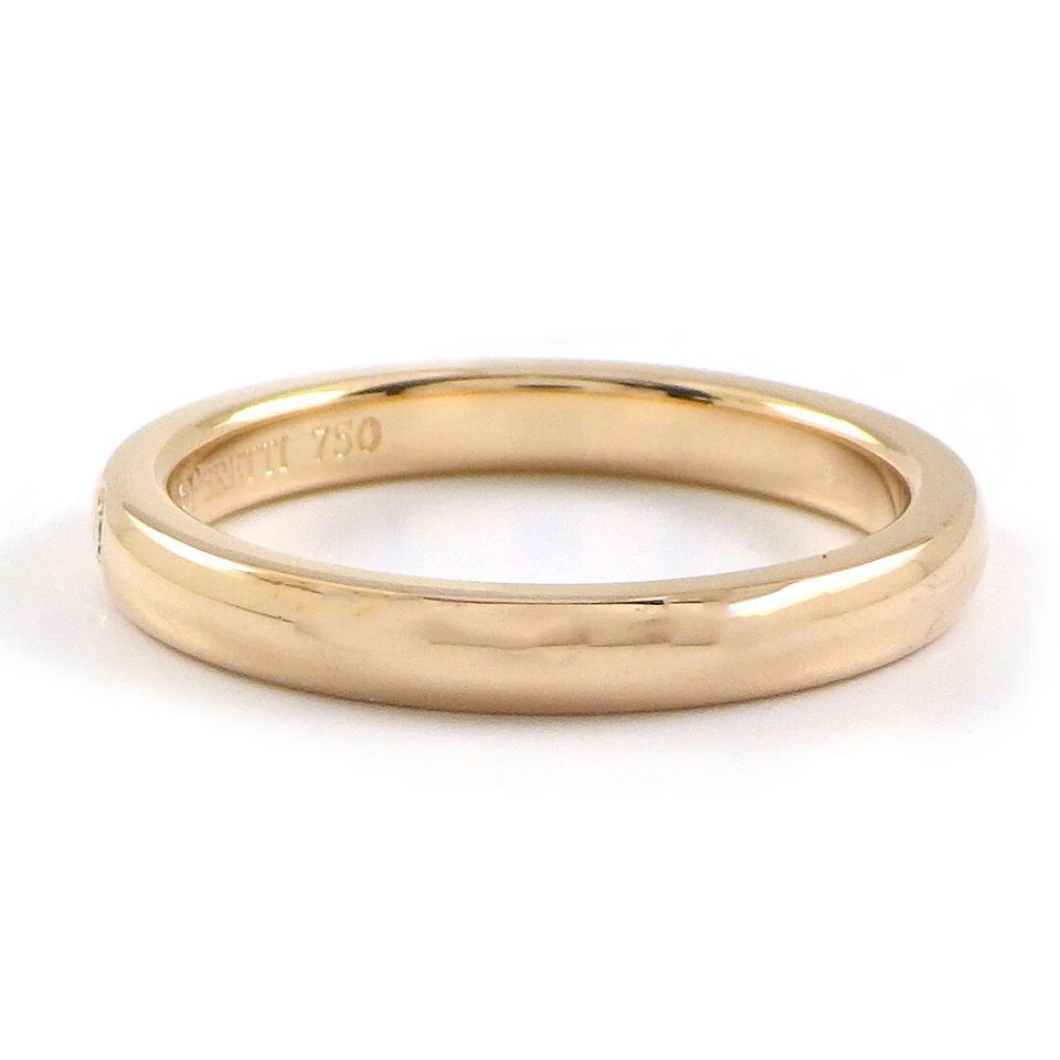 Anillo Tiffany & Co. Alianza Apilable Boda Elsa Peretti 1 Punto Diamante 750RG US5 Foto 2 de 4