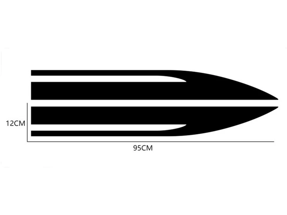 Cubierta capó deportivo coche rayas calcomanía vinilo pegatinas impermeables decoración Foto 2 de 4