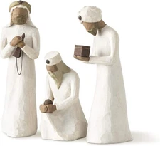 NEW WILLOW TREE BY SUSAN LORD THREE WISE MEN NATIVITY FIGURINES RRP £80 NOW £40