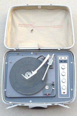 Antique Columbia Suitcase Record Player Masterwork MK II Garrard