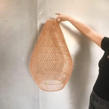 Handmade Natural Rattan Lampshade Rustic and Traditional