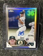 2023 Topps Chrome Jonah Bride Refractor /499 Auto Oakland Athletics