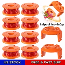 WA0010 WA0004 Grass Trimmer Line Edger Spool Replace for Worx WG154 WG155 WG175