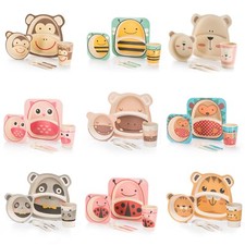 Geschirr für Kinder Kindergeschirrset - Kunststoff Kindergeschirr Set 5-teilig