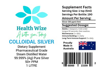 Nutricost Colloidal Silver 8oz 150MCG In Blue Glass Bottles Bio-Active Silver Supplement - Foto 7