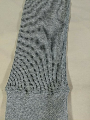 POOF Girl's Gray High Rise Faux-Snap Back-Pocket Thermal Textured Leggings sz L - Picture 6 of 12