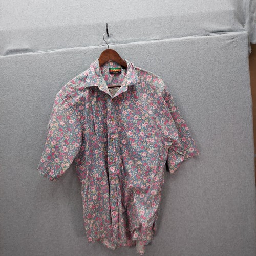 Vintage Tango by Max Raab Mens Multicolor Flower Floral Button up Shirt Size XL - Picture 1 of 3