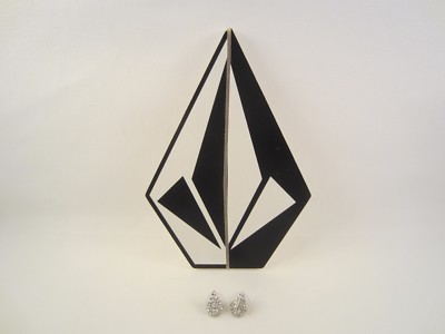 VOLCOM STONE OHR STECKER RINGE OHRRINGE OHRSTECKER SCHMUCK SILBER STEINE SKATER 