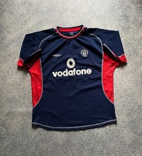 Manchester United Third football shirt 2000 - 2001 Soccer Jersey Umbro Size L