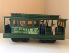 Vintage San Francisco 501 Cable Car Toy Powell  Mason Sts Plastic Friction