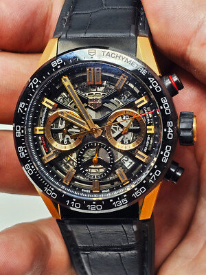 TAG HEUER CARRERA CALIBRE HEUER 02 MEN'S WATCH Automatic K18PG