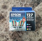 Epson 127 Extra High-Capacity Color Ink Cartridges 3-Pack T127520 New