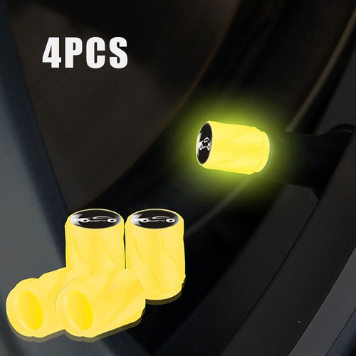 4Pcs Car Tire Caps Glow in The Dark Tire Valve Caps Glowing Tire Valve Stem Caps - Picture 7 of 22