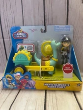 Dino Ranch Min & Clover’s Care Cart Vehicle Toy Dinosaur  & Min's Hat