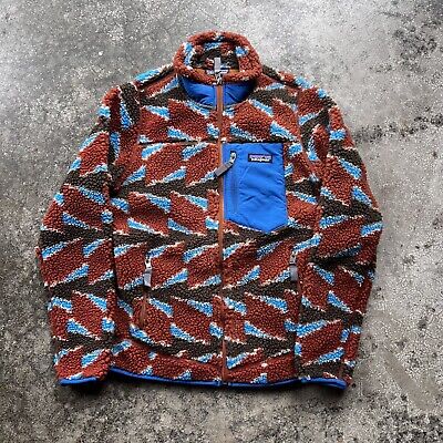 Patagonia Retro X Deep Pile Take Root Burnished Red Pattern Patagonia Retro X Deep Pile Take Root Burnished Red Pattern