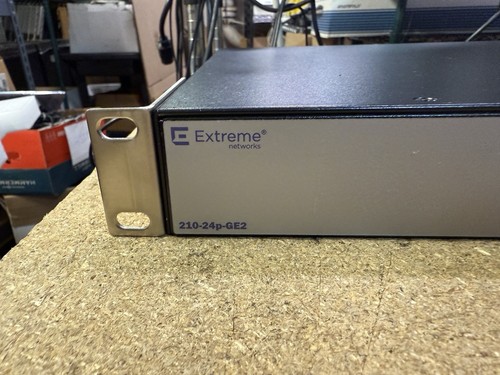 Extreme Networks 210-24p-GE2 PoE+ 2x 1GB SFP Ports Network Switch 16569 - Picture 2 of 6