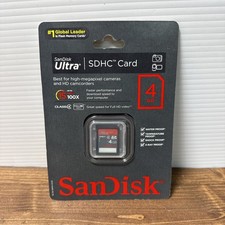 New SanDisk Ultra 4GB Class 4 SDHC Memory Card SDSDRH-004G-AW11 15MB/s