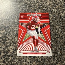 2024 Rookies & Stars Red JADEN HICKS -(RC) KANSAS CITY CHIEFS Color Match