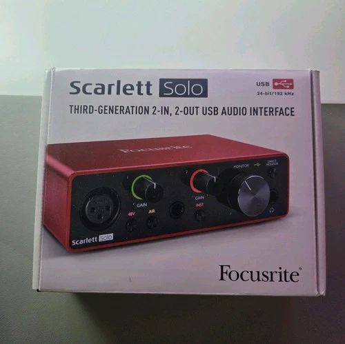 Scarlett Solo 3rd Gen USB Audio Interface - Top Zustand