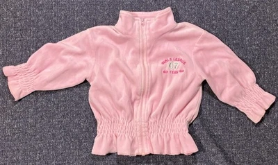 2 B Real Girls Zip Up Jacket Size 18m Pink Girls League 07 Go Team Go Infants - Image 1 of 4