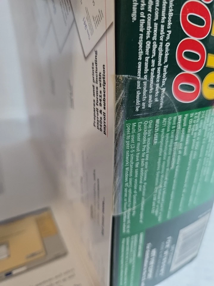 Quickbooks Pro 2000 for Windows 95/98 Quicken Financial Services Software - Image 4 of 4