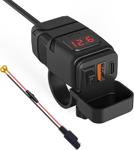 QC3.0 USB C Presa USB per Auto, 12V/24V QC3.0 Usb Presa E Tipo C per Auto Carica - Foto 10 di 12