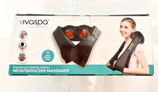✅ VIVASPA Neck and Shoulder Massager Kneading & Heating Shiatsu 8 Modes 3 Levels