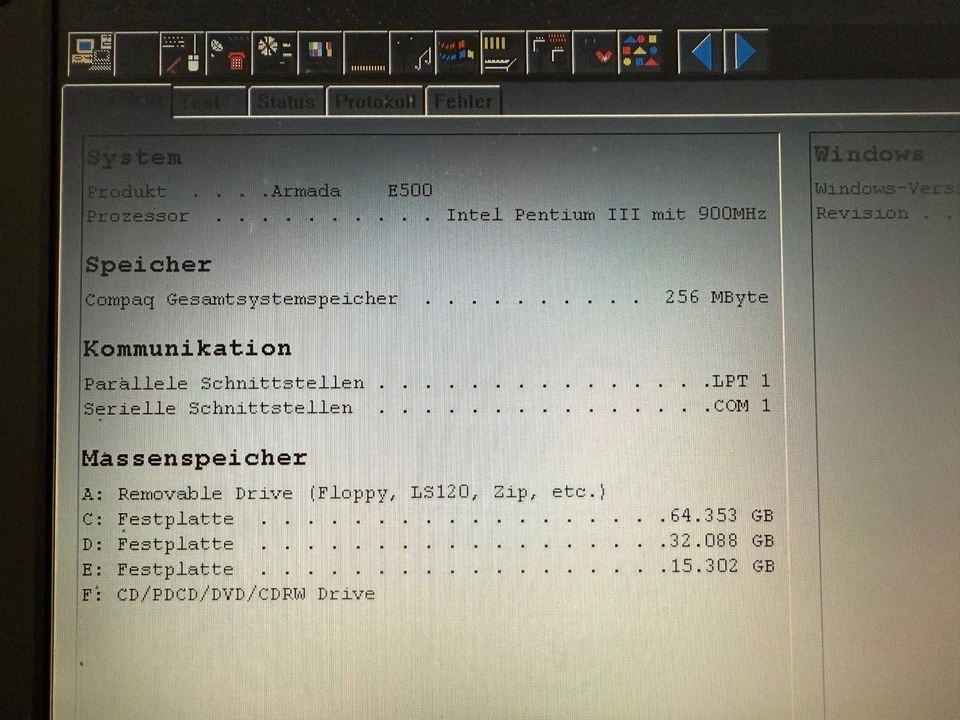 Compaq Armada E500 Notebook Laptop mit Windows 98 CD - Bild 3 von 4