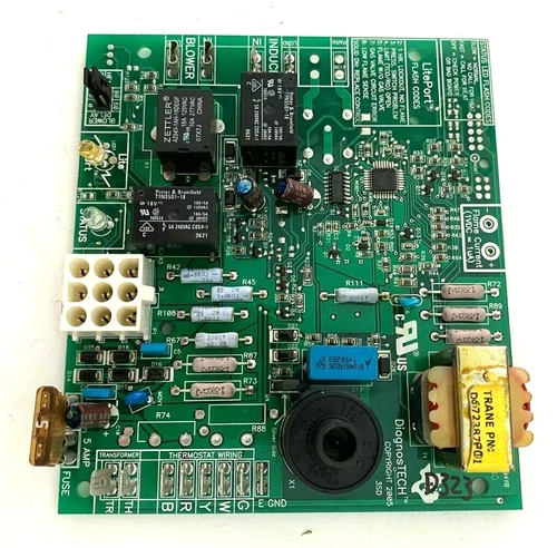 TRANE D672387P01 Furnace Control Circuit Board used #D323