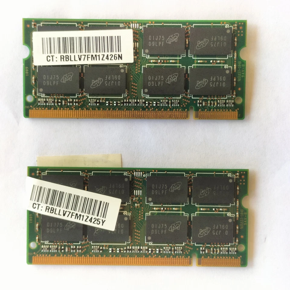 Ram Notebook DDR2 4GB (2X2GB) 800MHZ PC-6400S MICRON MT16HTF25664HZ-800J1 - Imagen 2 de 4