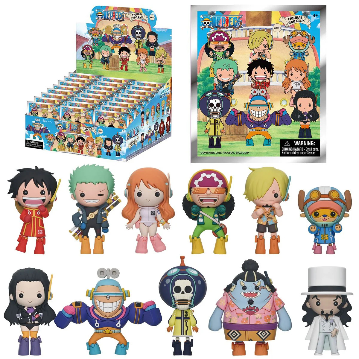 One Piece Series 6 3D Foam Bag Clip | eBay