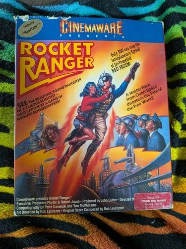 Cinemaware Rocket Ranger Game Commodore Amiga Tested And Working