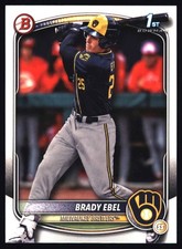 2025 Bowman Draft #BD-194 Brady Ebel Milwaukee Brewers