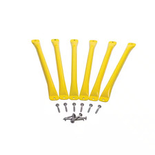 Monkey Bars Metal Heavy Duty 6 Pieces Durable Yellow Swing Set Accessories