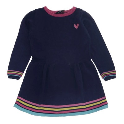 Blue Seven, Kleid, Größe: 92, Blau/Mehrfarbig, Baumwolle, Streifen #A6z
