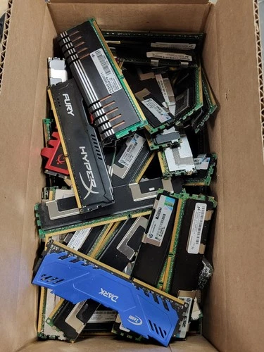 6 lbs Pounds Scrap Memory RAM w/ Heatsinks For Metals Gold Recovery - Untested