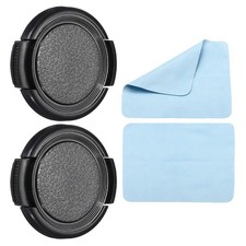 2Pcs Sides PInch Front Lens Cover Dust Camera Lens Cap for 37mm Thread Lens