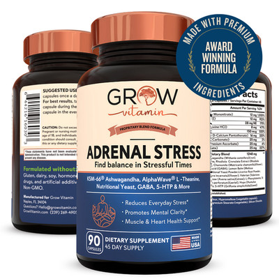 Grow Vitamin STRESS DEFENDER Anti-Stress Supplement to Improve Your Metabolism