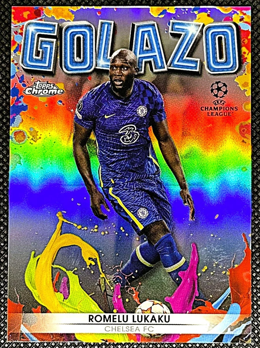 正規品Chelsea 21-22 ロメロルカクM Romelu Lukaku 2021-22 Topps Chrome UCL Golazo #G-7 - Chelsea | eBay