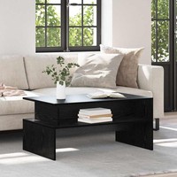 Couchtisch Schwarze Eiche 90 X 55 X 42,5 Cm Holzwerkstoff
