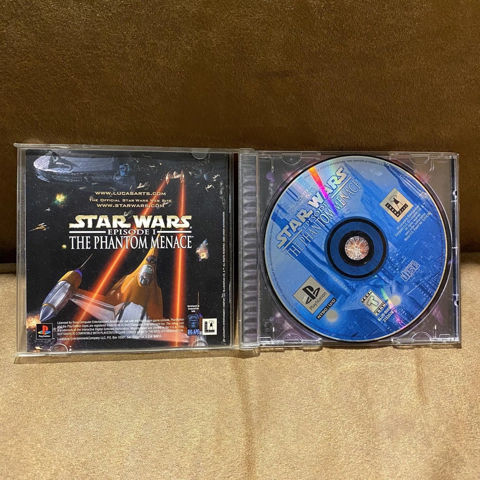 Star Wars Episode I The Phantom Menace Sony PlayStation PS1 Game Black Label CIB - Image 2 of 4