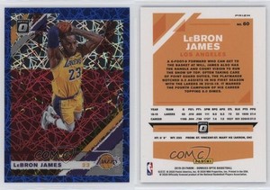 2019-20 Panini Donruss Optic Blue Velocity Prizm LeBron James #60