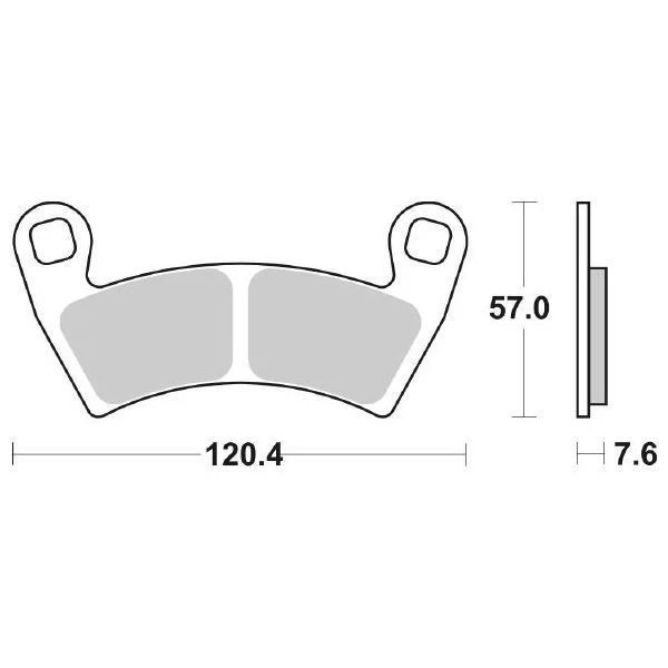 Bremsbeläge Paar bremse 897si 897 SI Polaris 800 Ranger XP 2012-2013