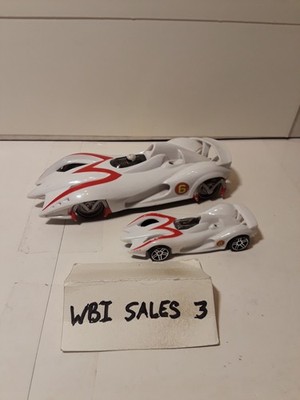 Hot Wheels Speed Racer Mach 6 Big Sounds 5 inch Untested  & One 1/64th Scale