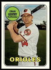2018 Topps Heritage #567 Craig Gentry Baltimore Orioles Baseball