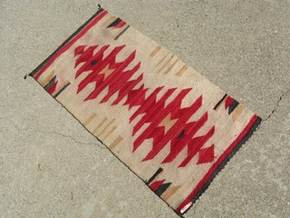 c1940 NAVAJO WOOL RUG BLANKET WEAVING Native American Indian NO R.&.99c