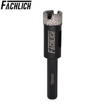 16mm Diamond Drill Bits Hex Shank Vacuum Brazed Drilling Tile Ceramic Marble