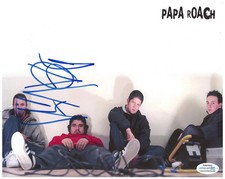 Papa Roach Dave Buckner Signed Autographed 8x10 Photo ACOA